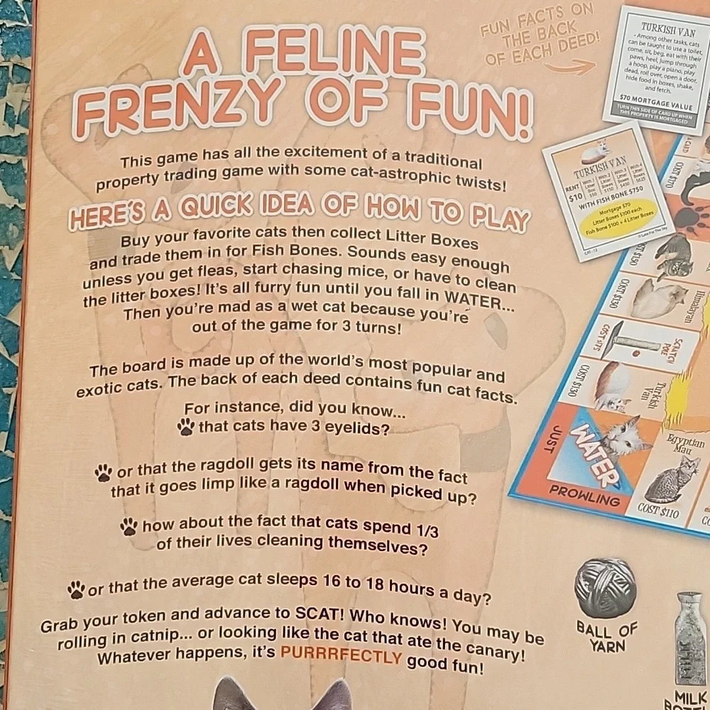 Cat - Opoly board game